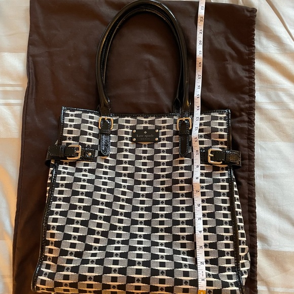 Kate Spade black and white Jacquard tote - Picture 6 of 13